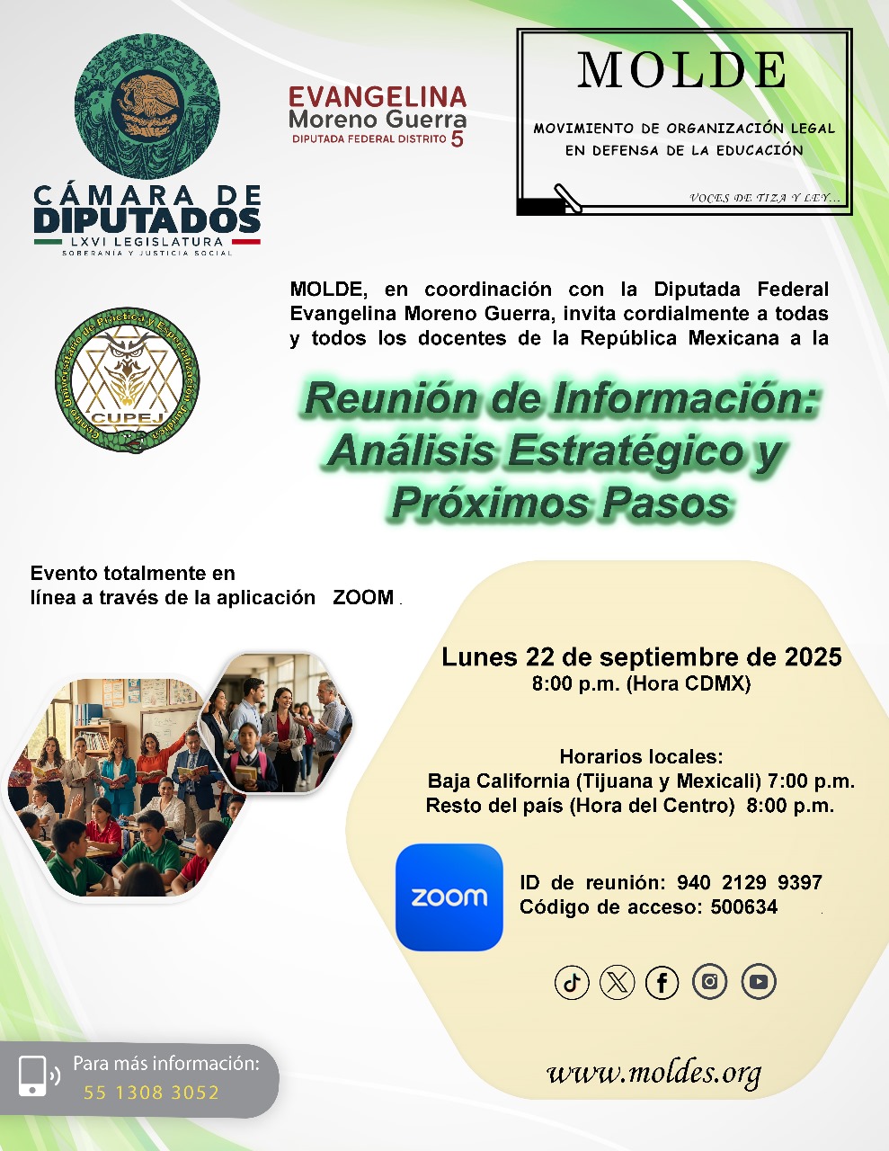 Flyer del evento: Reunión de Información Análisis estratégico y próximos pasos